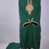 Dark Green Botte Tilla Work Co-ord Set in Summer Cool Cotton from Kashmir Shaheen