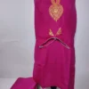 Parveen Magenta Botte Tilla Work Co-ord Set in Summer Cool Cotton from Kashmir