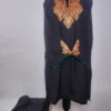 Short Kashmiri Zareen Botte Tilla Embroidery Black Co-ord Set in Summer Cool Cotton