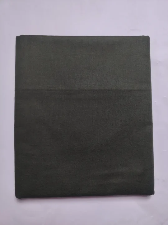 Siyah Black Unstitched Fabric for Men in Pure Linen Cotton