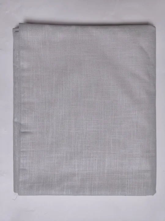 Unstitched Fabric in Grey for Men in Pure Linen Cotton Zameer