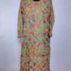 Pale Green Long Kurti in Kashmiri Georgette with Chinari Aari Zoyah Embroidery