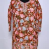 Brown Georgette Kashmiri Short Kurti Mehreen with Chinari Aari Embroidery