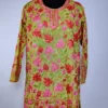 Pale Green Kashmiri Georgette Short Kurti with Chinari Aari Embroidery Nimrah