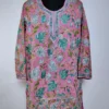 Pink Abeer Georgette Short Kurti with Kashmiri Chinari Aari Embroidery