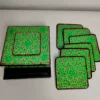 Naqsh-e-Raunaq Kashmiri Square Coaster Box with Paper Machie Work