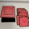 Abkar Kashmiri Square Coaster Box with Paper Machie Work