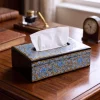 Kashmiri Tissue Box with Mehrangez Floral Paper Machie Work