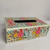 Mahir Kashmiri Tissue Box with Floral Paper Machie Work