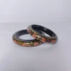 Baby Pair of Bangles in Floral Paper Mache