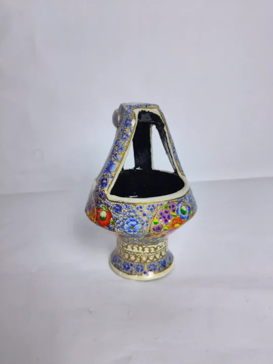 Paper Mache Kashmiri Kangri in White