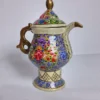 White Samavar in Paper Mache from Kashmir