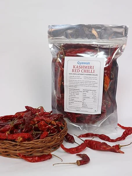 Pure Kashmiri Red Chilli – Whole & Stemless - Image 2