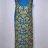 Kashmiri 2pc Suit Noor in Blue Crush Cotton Afreen with Chinari Aari Embroidery