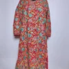 Shehr Red Kashmiri Long Kurti in Georgette with Chinari Aari Embroidery