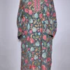 Grey Kashmiri Long Kurti in Georgette with Chinari Aari Embroidery