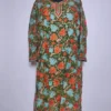 Foresh Green Gulafshan Kashmiri Long Kurti in Georgette with Chinari Aari Embroidery