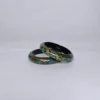 Pair of Baby Bangles from Kashmir with Floral Paper Machie