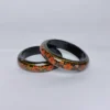 Baby Pair of Kashmiri Chooriya in Black with Floral Paper Mache