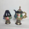 Black Kangri and Samavar Set | Kashmiri Paper Machie Craft