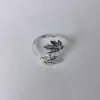 Chinar Shape Ring Gulnar in Pure Silver