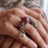 Ruba-dil Kashmiri Vintage Ring in Silver