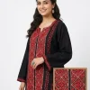 Premium Black Sozni and Aari Handwork Cotton Suit