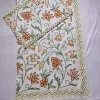 Bed and Pillow Cover Gulistan with Hand Crewel Embroidery from Kashmir