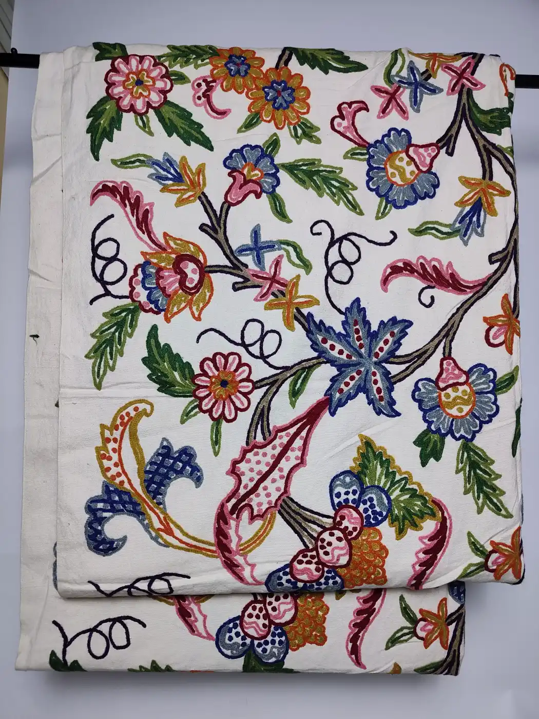 Handmade Kashmiri Crewel Fabric