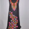 2pc Suit in Black Crush Cotton with Aari Embroidery