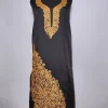 Kashmiri 2pc Suit in Black Summer Cool Cotton with Aari Embroidery