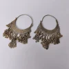 Kashmiri Vintage Silver Earrings - Traditional Craft