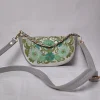 Kashmiri Clutch Bag in Cream with Aari Embroidery and Chain