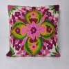 Kashmiri Cushion Cover with Hand Chain-Stitch Embroidery