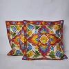 Gulbagh Kashmiri White Cushion Cover with Hand Chain-Stitch Embroidery | Set of 2 | 16*16