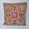 Cushion Cover from Kashmir with Hand Chain-Stitch Embroidery | 16*16