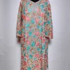 Baby Pink Kashmiri Long Kurti in Georgette with Chinari Aari Embroidery