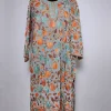 Gulrez Kashmiri Long Kurti in Light Grey Georgette with Chinari Aari Embroidery