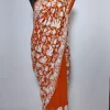 Kashmiri Mustard Chinar Saree in Faux Georgette with Aari Embroidery