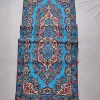Kashmiri Runner for bedroom living room in Blue with Chain Stitch Hand Embroidery (10×2.5 ft)