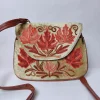 Kashmiri Mini Sling Bag in Beige with Aari Embroidery