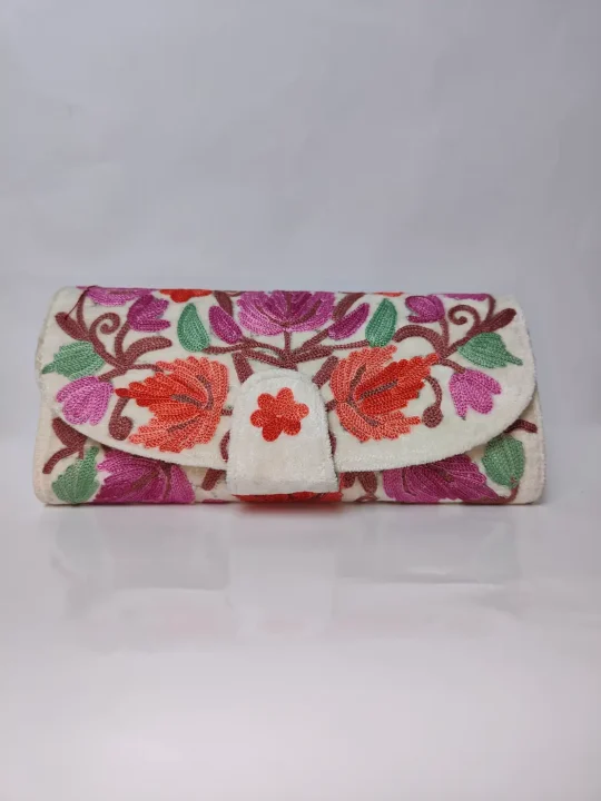 Kashmiri Naqsh Wallet with Aari Embroidery
