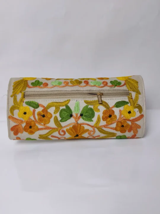 Kashmiri Wallet with Aari Embroidery Gulistan