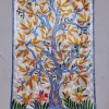 Parbat Kashmiri Wall-hanging with Hand Chain-stitch Embroidery (3x2 ft)