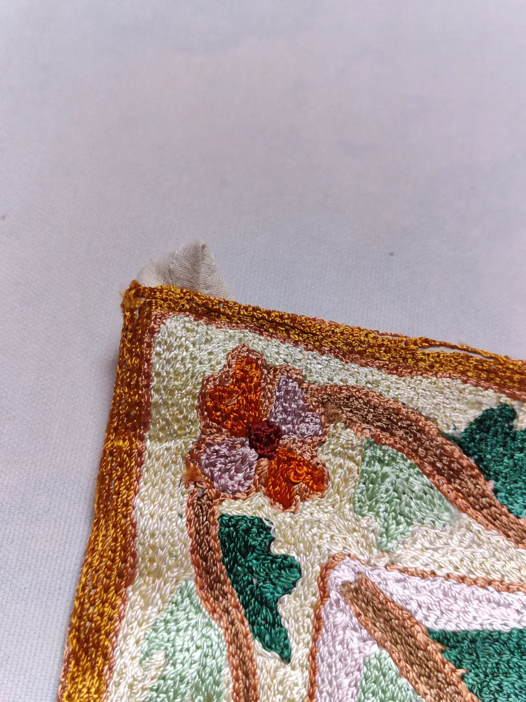 Kashmiri Wall-hanging with Hand Chain-stitch Work Sarzameen (3x2 ft) - Image 4