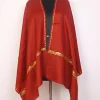 Kashmiri Toosha Stole for Women with Botte Tilla Embroidery | Gulrukh Red