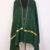 Kashmiri Sabz Nazakat Toosha Stole for Women with Botte Tilla Embroidery