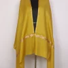 Kashmiri Mustard Toosha Stole for Women with Botte Tilla Embroidery Zareen