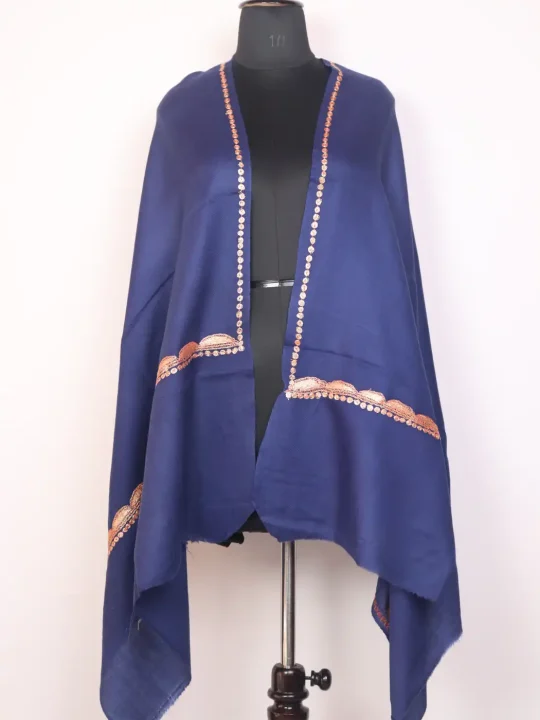 Neelam Ada Kashmiri Toosha Stole for Women with Botte Tilla Embroidery
