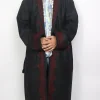 Kashmiri Black Woolen Gown for Men Shauq with Hand Aari Kadhai